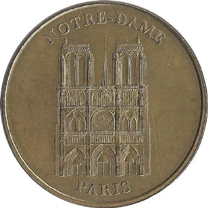 Cathedrale Notre Dame De Paris Face Simple Monnaie De Paris