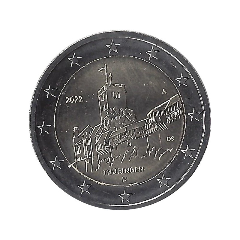 Allemagne 2 Euros Commémorative Le Château De Wartburg Lot 5